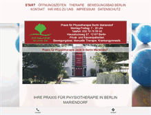 Tablet Screenshot of physiotherapie-jasik.de